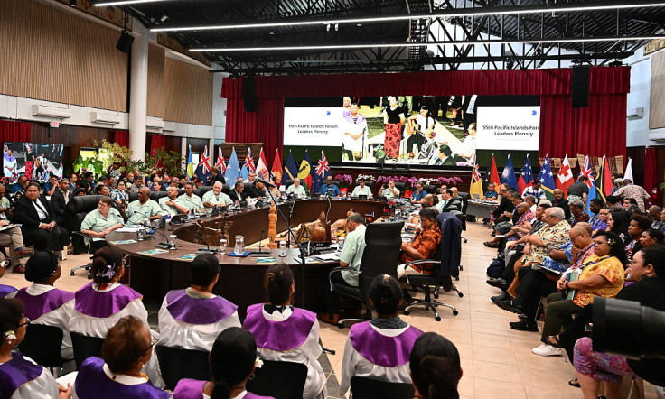 Pacific leaders at the Pacific Islands Forum plenary in Koror
